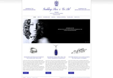 Jewellery shop homepage