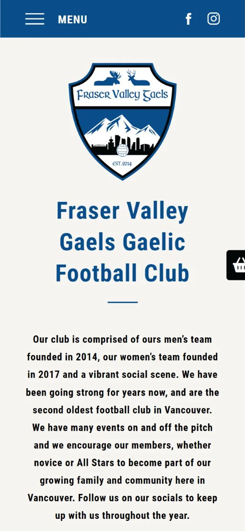 Fraser Valley Gaels mobile site