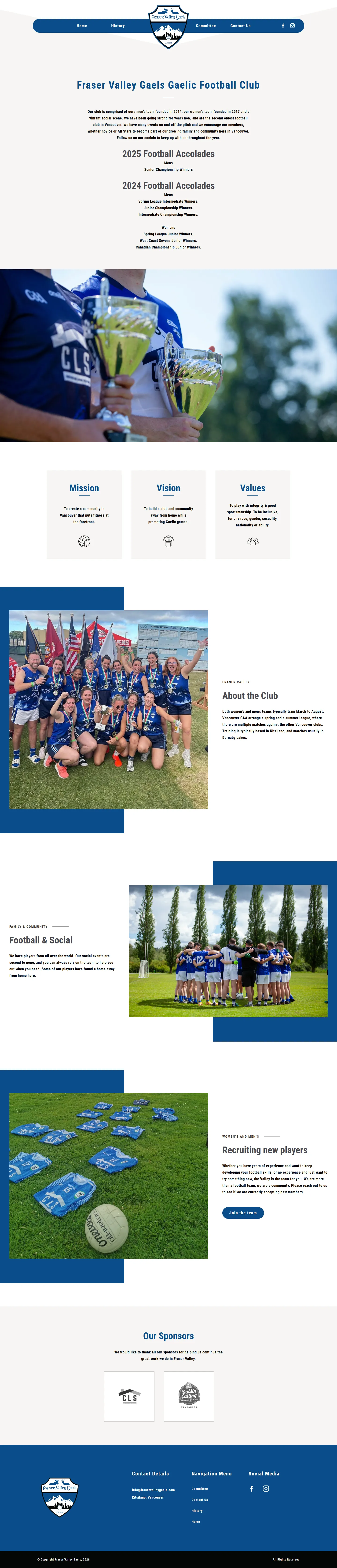 The Fraser Valley Home page
