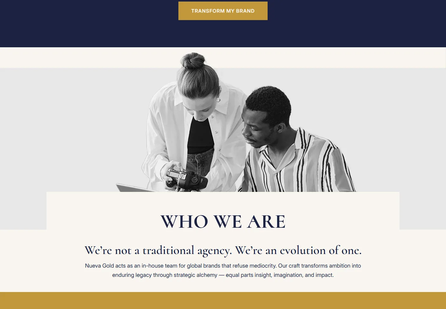 Nueva Gold about page